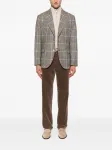 Пиджак в клетку Brunello Cucinelli, коричневый - фото 2