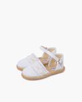 Эспадрильи для девочки с вышитым ремешком и пряжкой Pisamonas, белый - фото 3