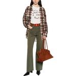 Джинсы с пятью карманами R13, зеленый - фото 3