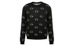 Свитер мужской Kenzo с принтом глаз, черный / белый - фото
