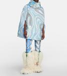 Пончо с принтом x-fusalp Pucci, синий - фото 2