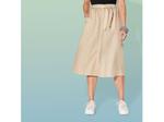 Женская юбка миди esmara, А-силуэт, бежевый - фото