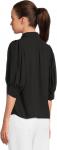 Блуза CeCe Elbow Sleeve Bow Placket Blouse, Rich Black - фото 3