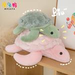 Плюшевая кукла милая черепашка Mocha duck, зеленый - фото 6