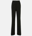 Расклешенные брюки из джерси milano с высокой посадкой Dolce&Gabbana, черный - фото