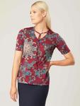 Блузка Quiosque 1LZ002, бордовый - фото 2