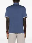 Поло с пуговицами Brunello Cucinelli, синий - фото 4