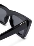 Off-White Eyewear солнцезащитные очки Hampton, черный - фото 3