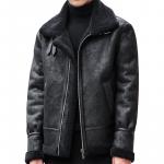 Кожаная куртка унисекс PIERRE CARDIN, черная - фото 3