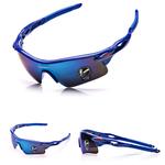 Велосипедные очки AMZ, красная оправа с красными линзами - фото 9