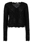 Вязаный кардиган Hailys, черный - фото