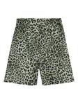A Paper Kid шорты с леопардовым принтом, зеленый - фото 2