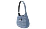 Александр Ванг Легаси Хобо Джинсовая Сумка Маленькая Винтажная Светло-Индиго - фото 2