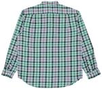 Фланелевая рубашка Supreme в клетку, синяя - фото 2