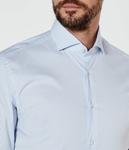 Рубашка p-hank-spread-c1-222 Slim fit Boss, синий - фото 4