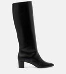 Ботинки кожаные Myra 50 Manolo Blahnik, 0015 Blck - фото 4