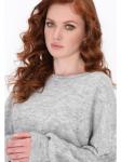Женский свитер серого меланжа DreiMaster Vintage - фото 5