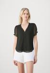 Блуза VIDOBBA V NECK DETAIL VILA, черный - фото 5