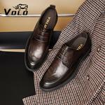 Коричневые дерби VOLO, черные 359V5151D - фото 6