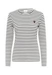 Топ Kaffe LIDDY T-SHIRT, Chalk Dark Grey Windsor Heart/White - фото 5