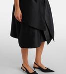 Миди-платье с бантиком Shushu/Tong, Black - фото 6