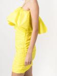 MSGM платье мини с оборками, желтый - фото 5