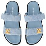 LV Sunset Шлепанцы женские синие Louis Vuitton - фото 4