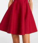 Мини-платье с кружевной отделкой McQueen, Crimson - фото 5