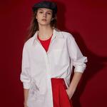 ELLE Рубашка Women's White Pointed Collar Moderate - фото 4