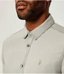 Джинсовая рубашка Gleason Regular fit All Saints, серый - фото 4