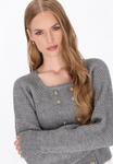 Кардиган DreiMaster Cardigan, Grey Melange/Grey - фото 4