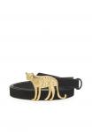 Ремень Fabienne Chapot LEOPARD BUCKLE, Black - фото 3