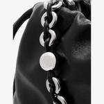 Сумка кожаная Loewe, черный - фото 4