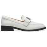 Лоферы женские белые Clarks - фото 2