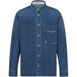 Куртка-рубашка Christian Dior Couture мужская синяя - фото