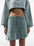GCDS юбка мини со складками, зеленый - фото 3