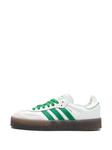Adidas кроссовки adidas Sambae "Cloud White/Green", белый - фото 5