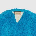 Пальто женское бирюзовое Gucci - фото 6