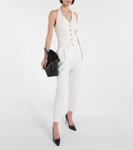 Арабелла топ-бюстье из льняной смеси Veronica Beard, Off-White - фото 2