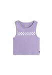Топ CHECK WASH FITTED CROP TANK Vans, фиолетовый - фото
