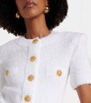 Укороченный кардиган Balmain, белый - фото 5