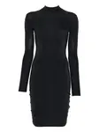 Платье мини с длинными рукавами Maison Close, черный - фото