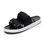 Сланцы унисекс сине-белые, серо-белые Golofi, 5012 черные с черной подошвой - фото 8