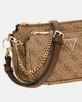 Мини-сумка через плечо Guess, коричневый - фото 4
