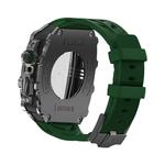 HUALIMEI Часы Protective Case Apple Silicone Case Material S9/s8/s7/s6, Black case + rose gold button + black belt - фото 9