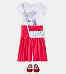 Брюки из хлопкового поплина Monnalisa, Rossa - фото 2