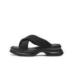 BELLE Тапочки-слайды женские черные - фото