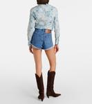 Джинсовые шорты Etro, Multicolor On White Base - фото 3