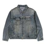 Куртка BAPE Distressed Denim Trucker Jacket, Light Indigo - фото