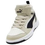 Rebound V6 Mid top детские скейтбординг кроссовки PUMA, серый/белый - фото 5